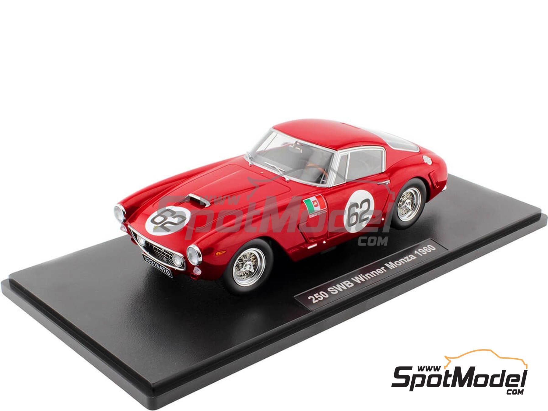 Ferrari 250 GT SWB Competition Scuderia Serenissima Team - Monza 1960.  Diecast model car in 1/18 scale manufactured by KK Scale (ref. DIE-59894,  also